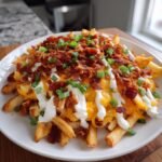 Air Fryer Loaded Bacon Cheese Fries