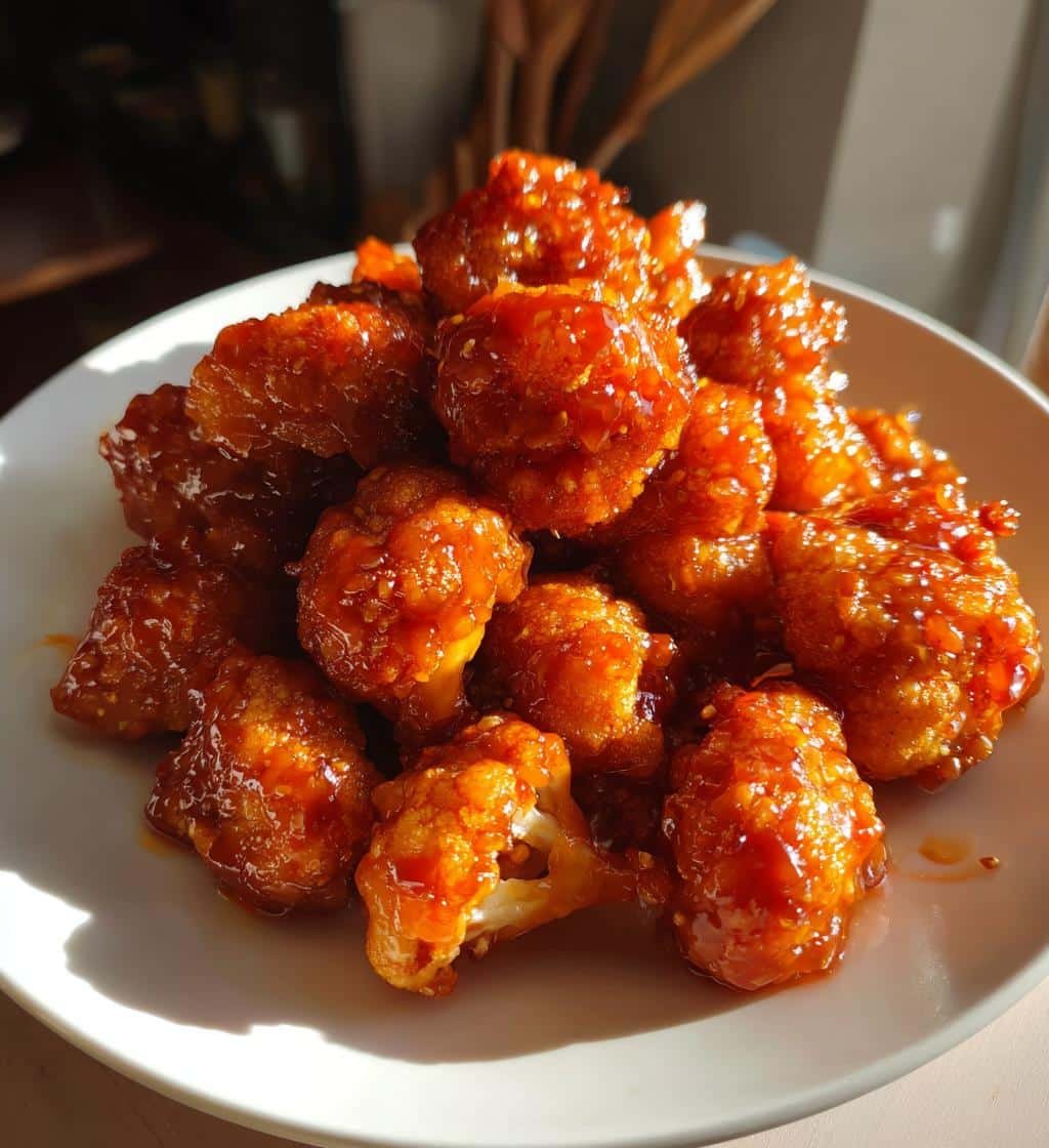 Air Fryer Maple Sriracha Cauliflower Bliss
