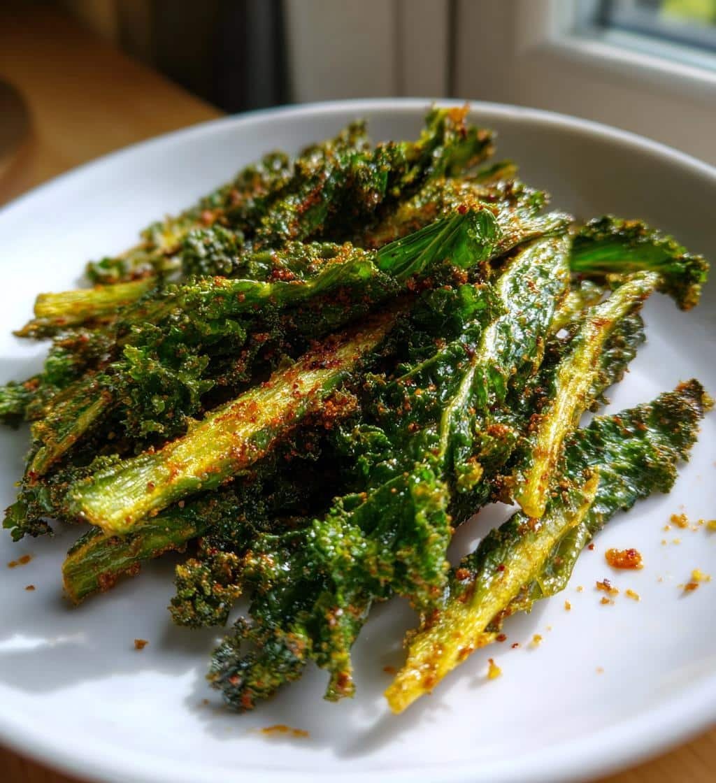 Air Fryer Mustard Green Fries - detail 1