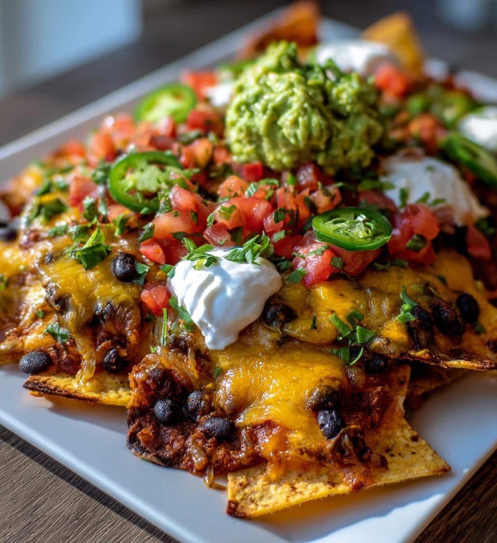 Air Fryer Nachos Loaded