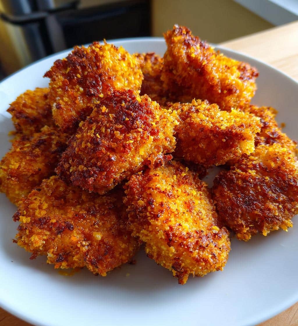 Air Fryer Nuggets with Sumac & Lemon Zest