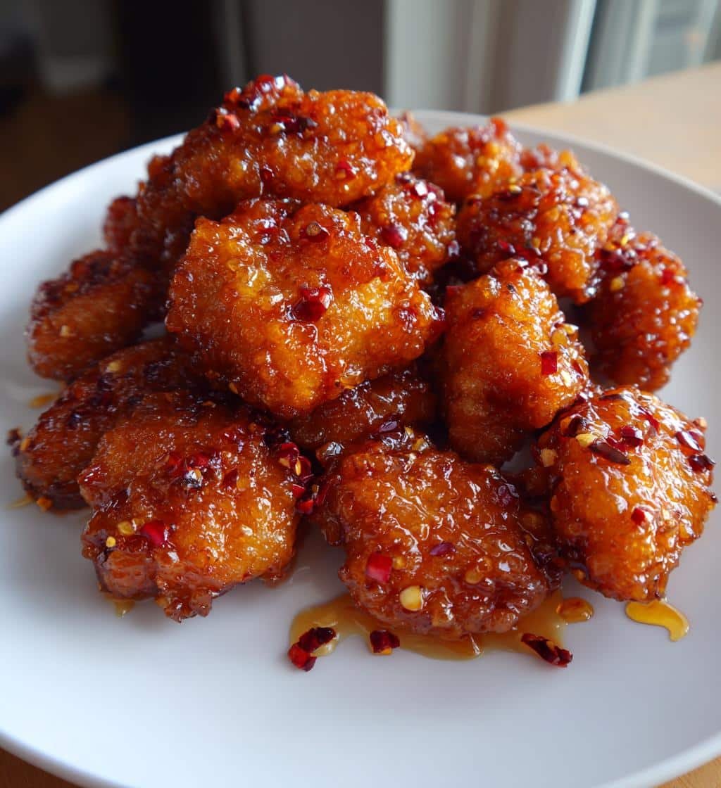 Air Fryer Nuggets with Vietnamese Caramel Glaze