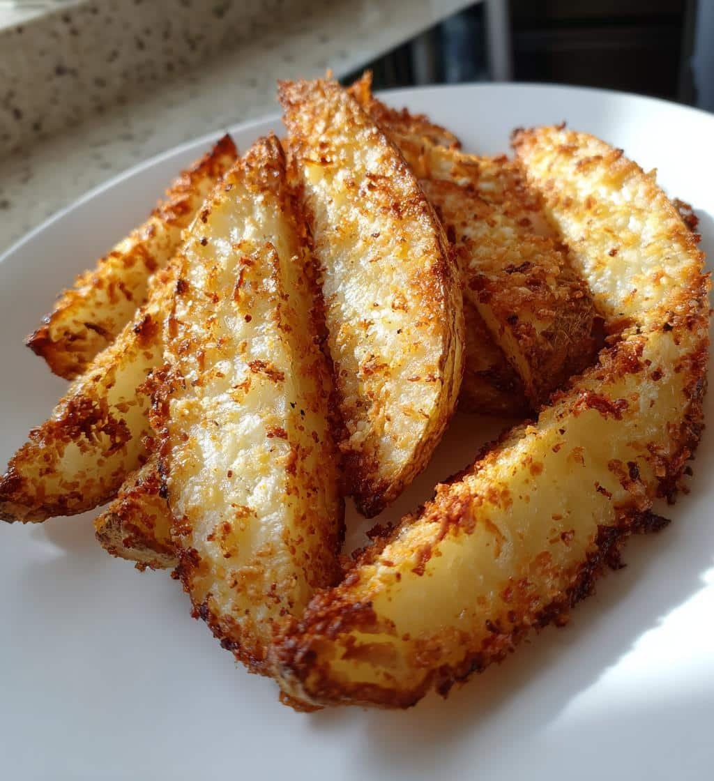 Air Fryer Parmesan Crusted Potatoes