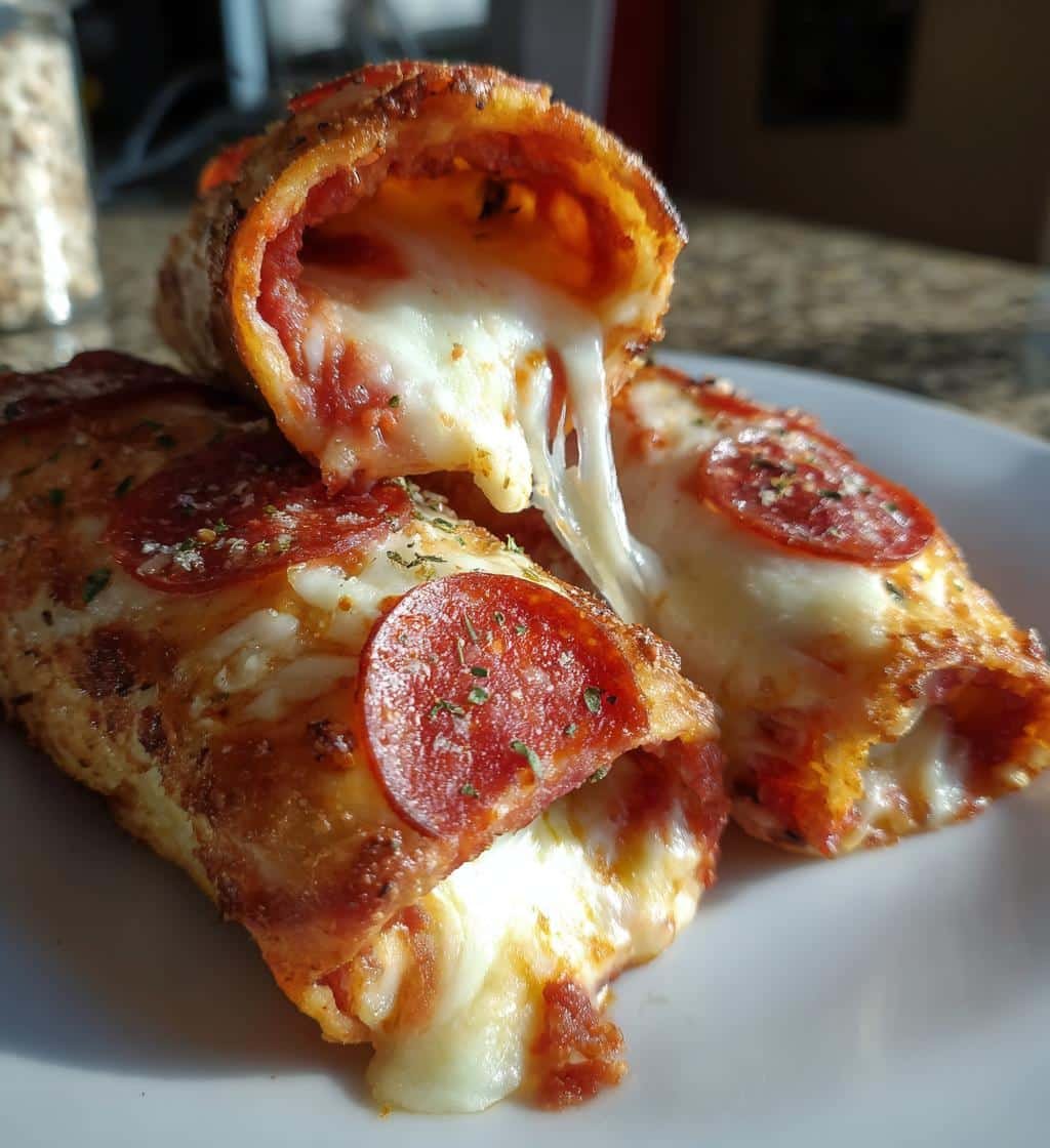 Air Fryer Pizza Cone (Rolled Tortilla Pizza) - detail 1