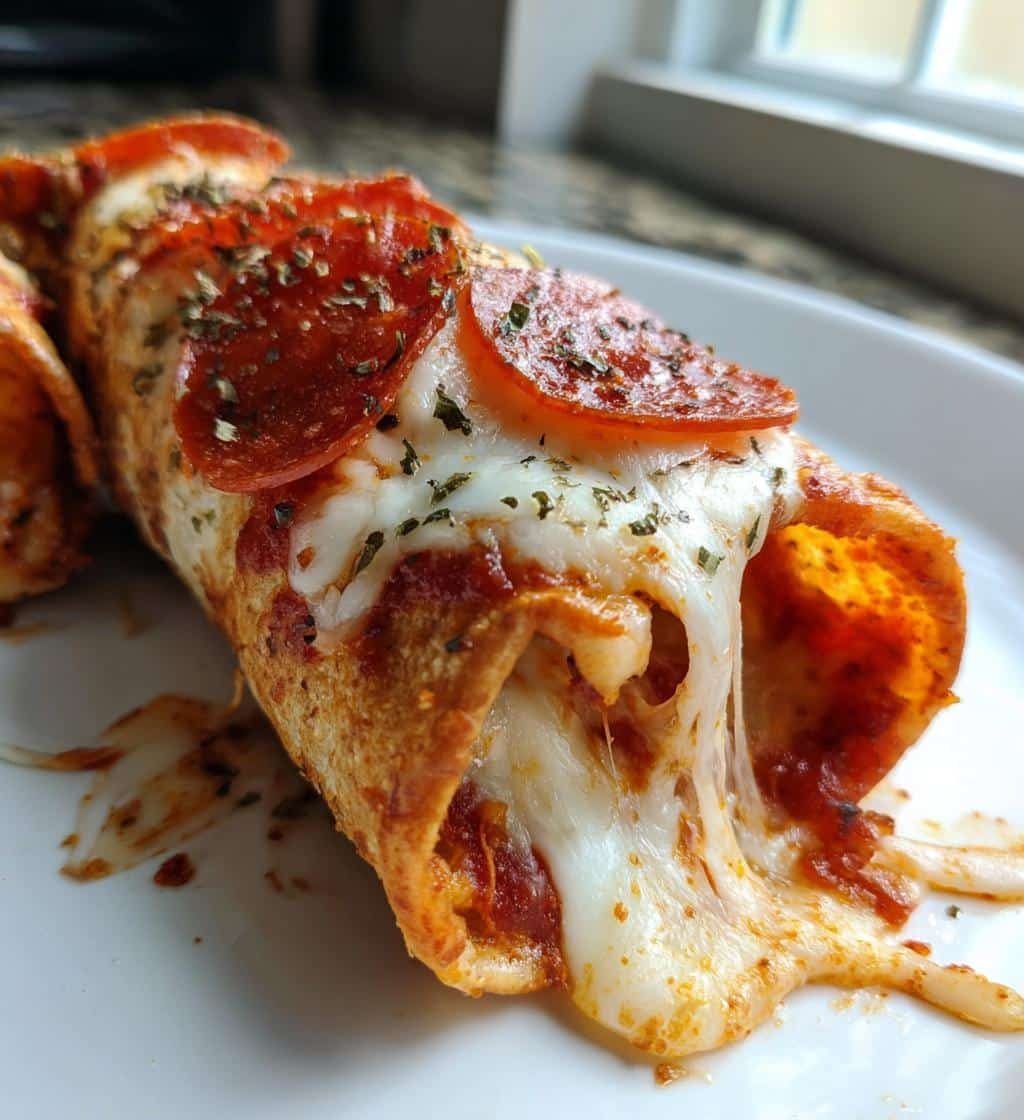 Air Fryer Pizza Cone (Rolled Tortilla Pizza)