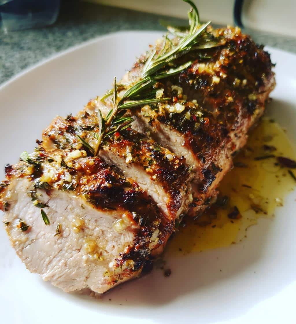 Air Fryer Pork Tenderloin - Garlic Herb - detail 1