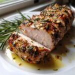 Air Fryer Pork Tenderloin - Garlic Herb