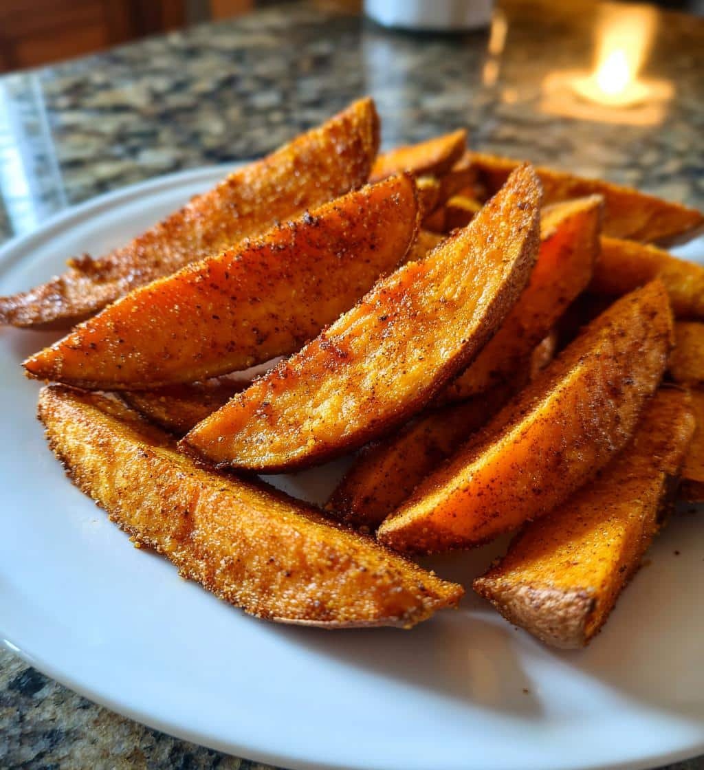 Air Fryer Pumpkin Pie Spice Sweet Potato Wedges - detail 1