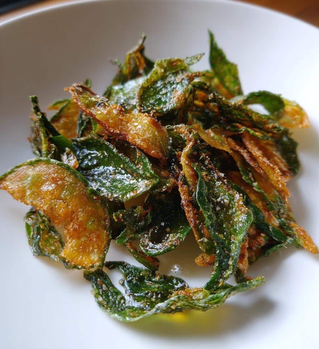 Air Fryer QUICK Crispy Garlic & Basil Chips