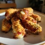 Air Fryer Quick Ham & Mozzarella Cheese Sticks