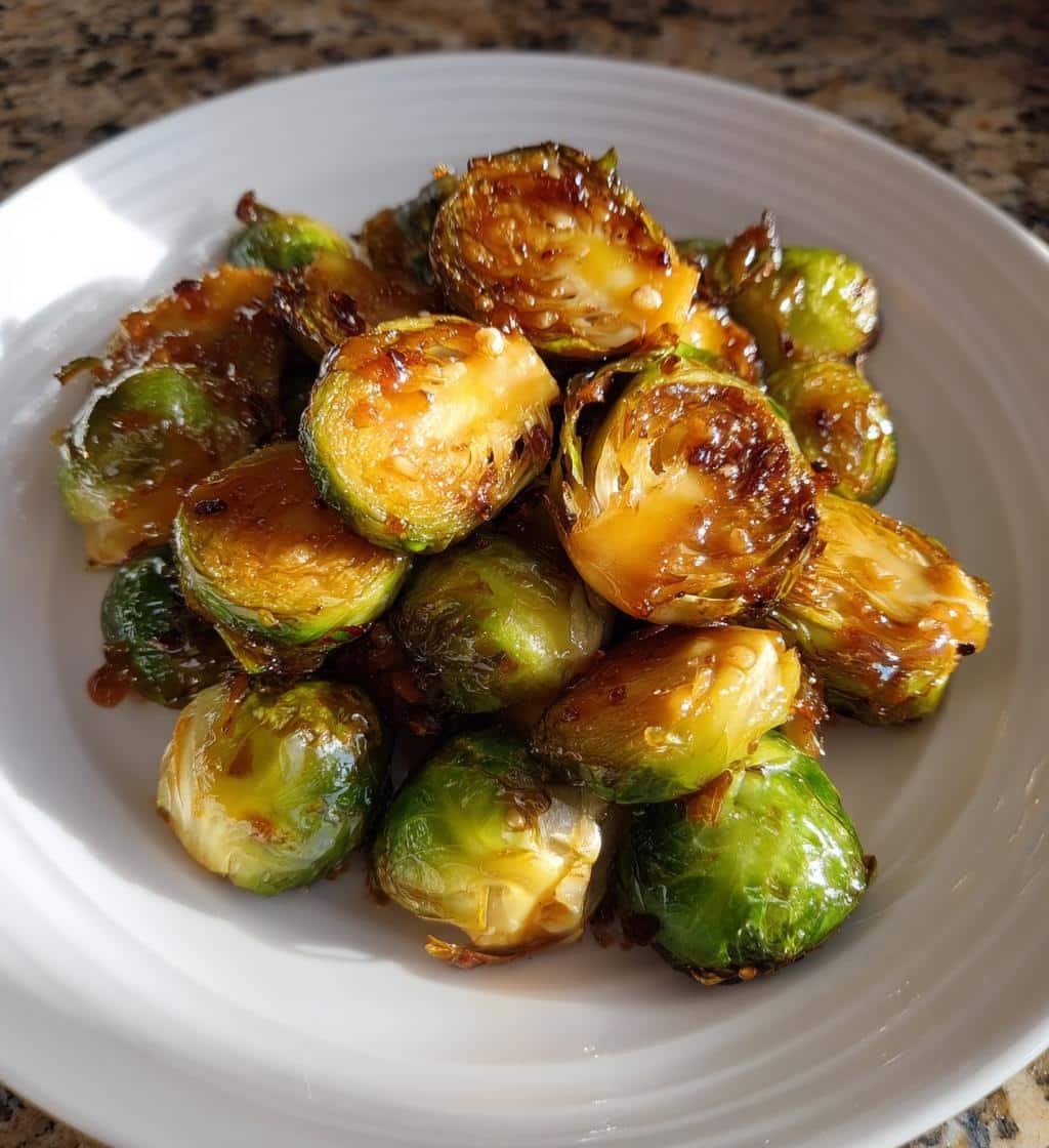 10-Minute Air Fryer Quick Maple Dijon Brussels Sprout Fries! 4 Air Fryer Quick Maple Dijon Brussels Sprout Fries - detail 1