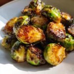 Air Fryer Quick Maple Dijon Brussels Sprout Fries
