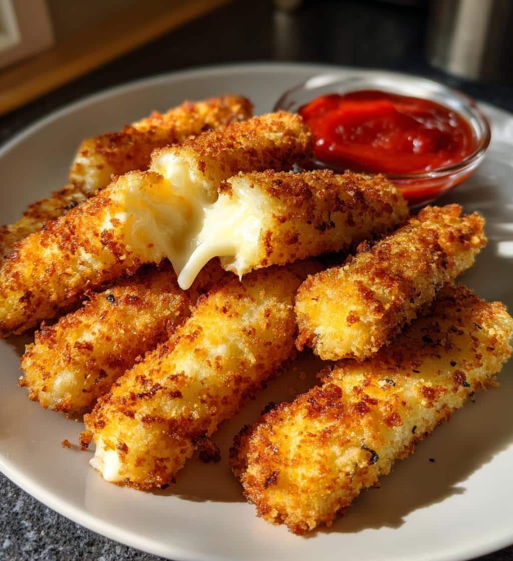 Air Fryer Quick Mozzarella Sticks - Crispy - detail 1