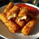 Air Fryer Quick Mozzarella Sticks - Crispy