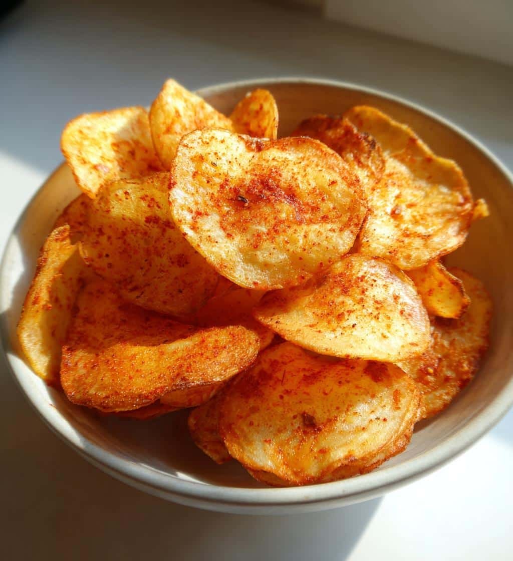Air Fryer Quick Sweet Paprika & Garlic Chips