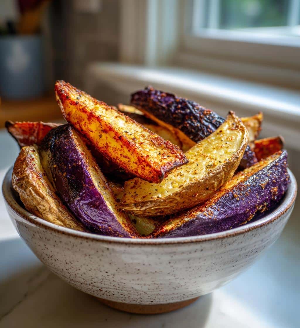 25-Minute Air Fryer Rainbow Wedges Your Kids Will Devour 4 Air Fryer Rainbow Wedges - detail 1