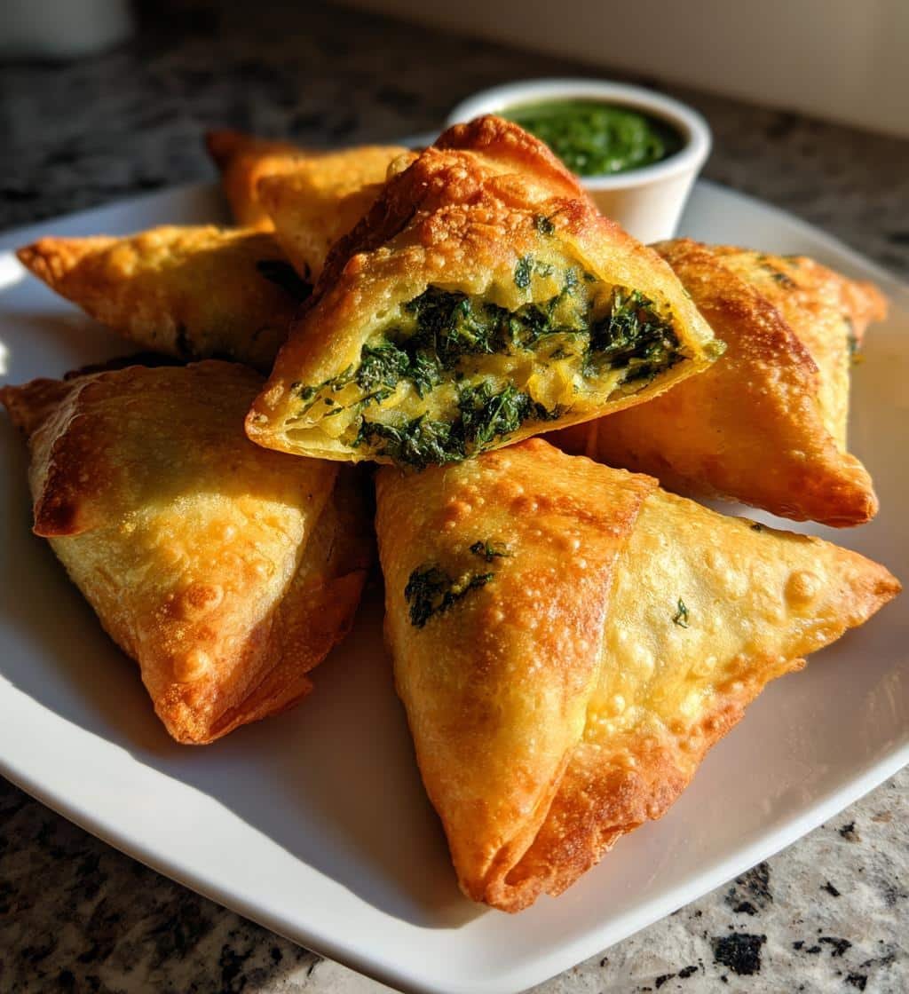 Air Fryer Samosas Spinach Potato - detail 1