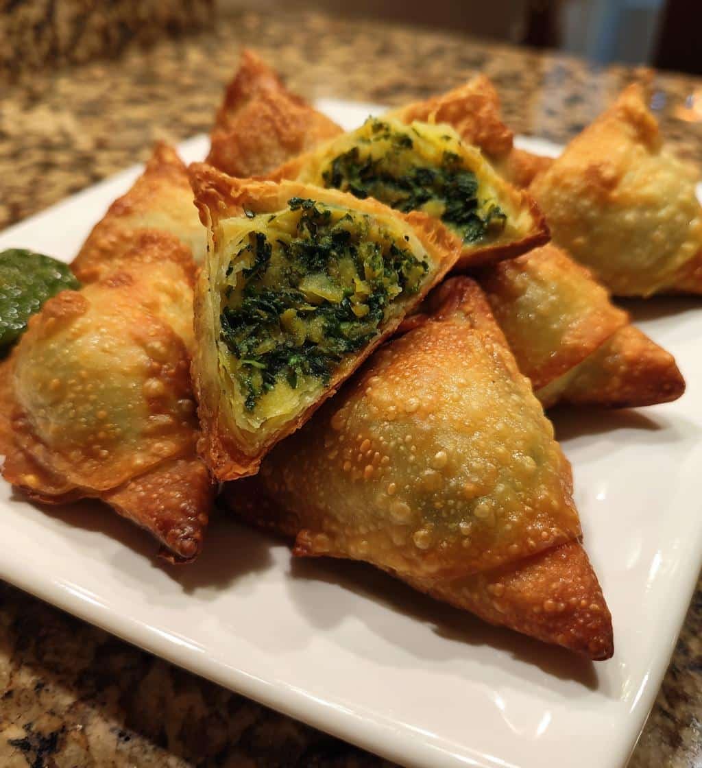 Air Fryer Samosas Spinach Potato