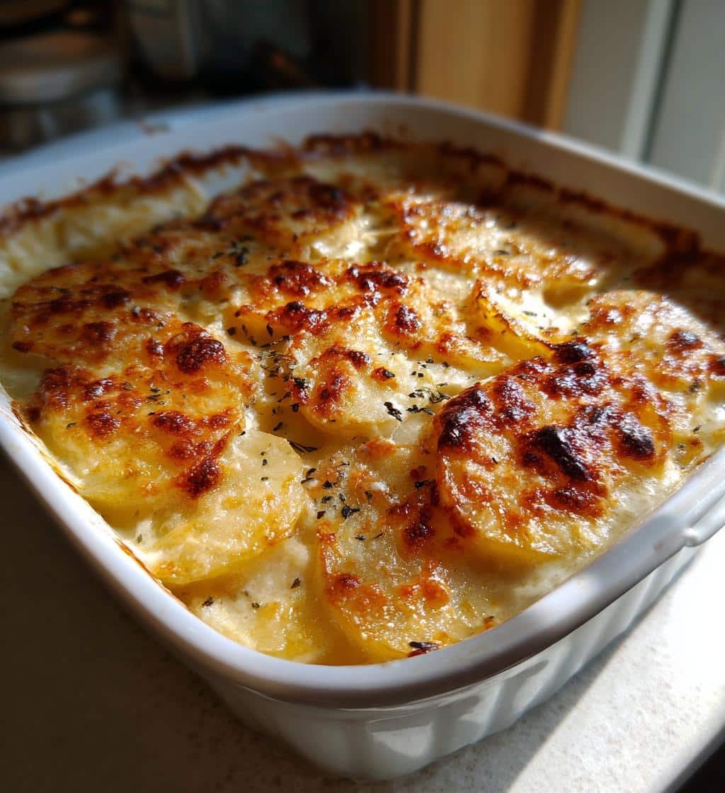 Air Fryer Scalloped Potatoes