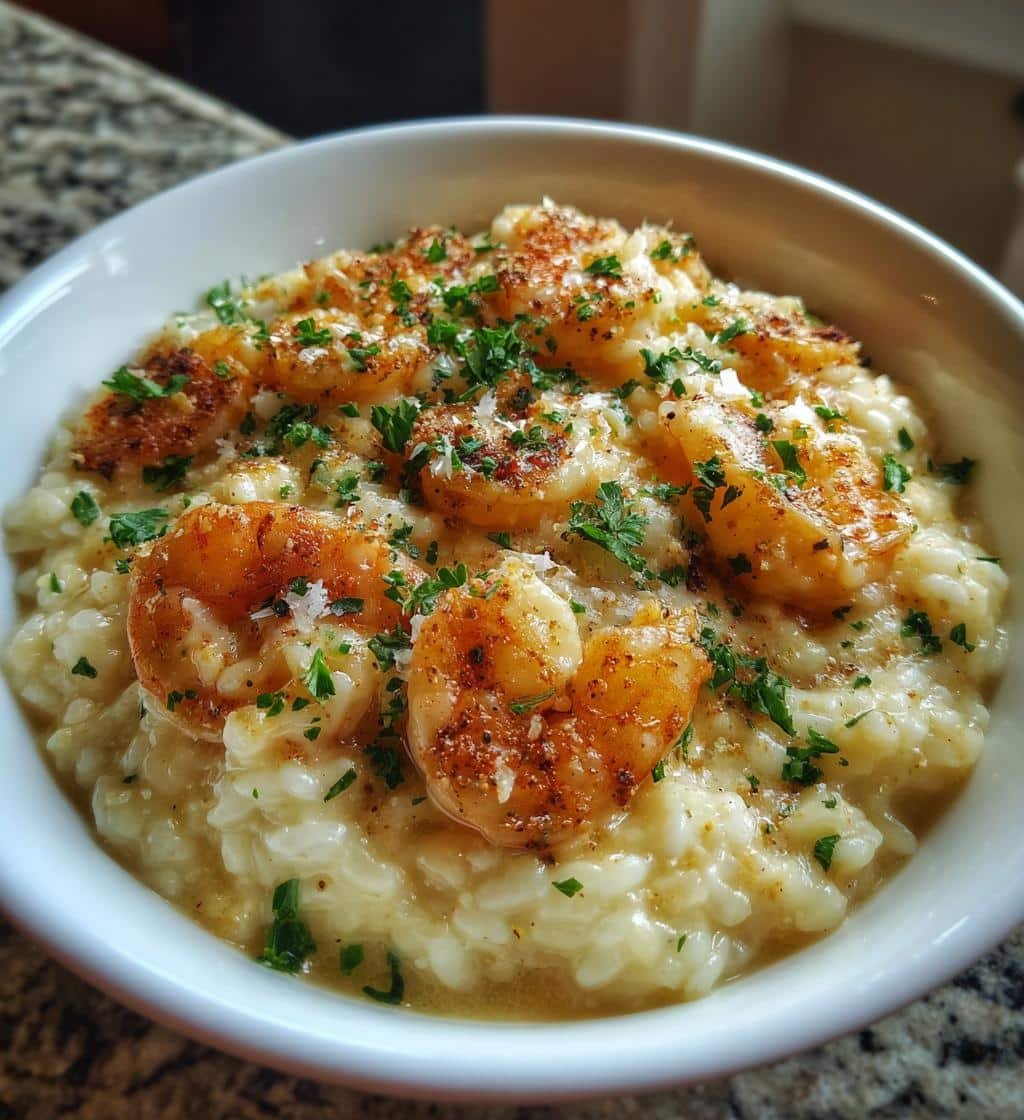 Air Fryer Shrimp Risotto Garlic