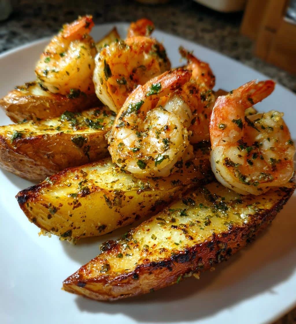 Air Fryer Shrimp Scampi Wedges - detail 1