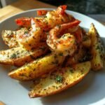 Air Fryer Shrimp Scampi Wedges