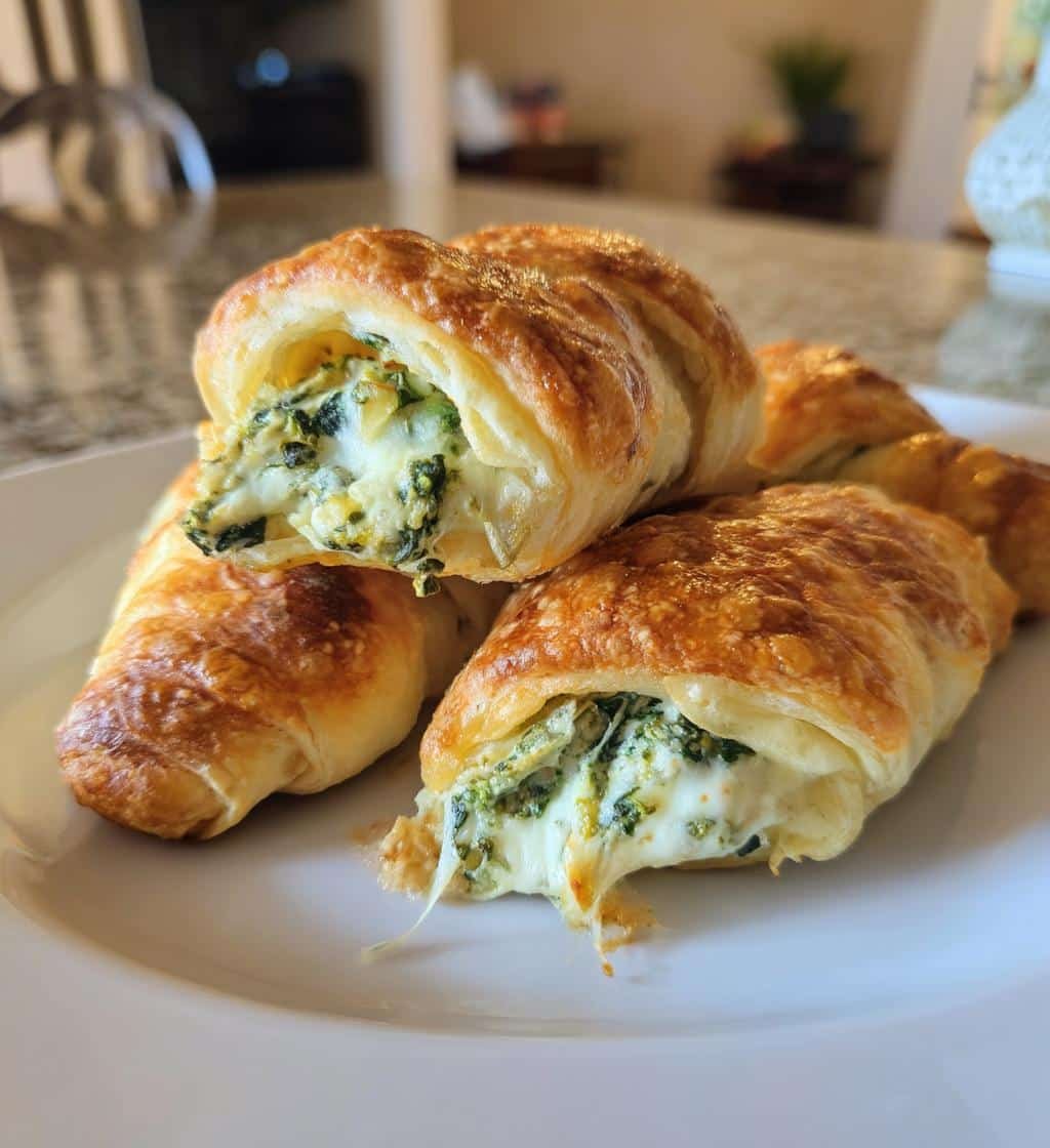 20-Minute Air Fryer Spinach Artichoke Stuffed Crescent Rolls 4 Air Fryer Spinach Artichoke Stuffed Crescent Rolls - detail 1
