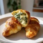 Air Fryer Spinach Artichoke Stuffed Crescent Rolls