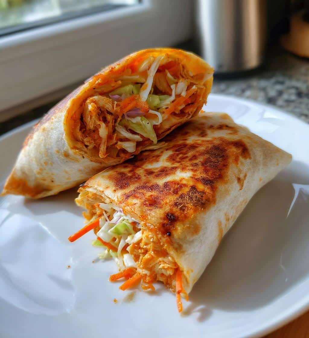 Air Fryer Sriracha Lime Mayo Wraps