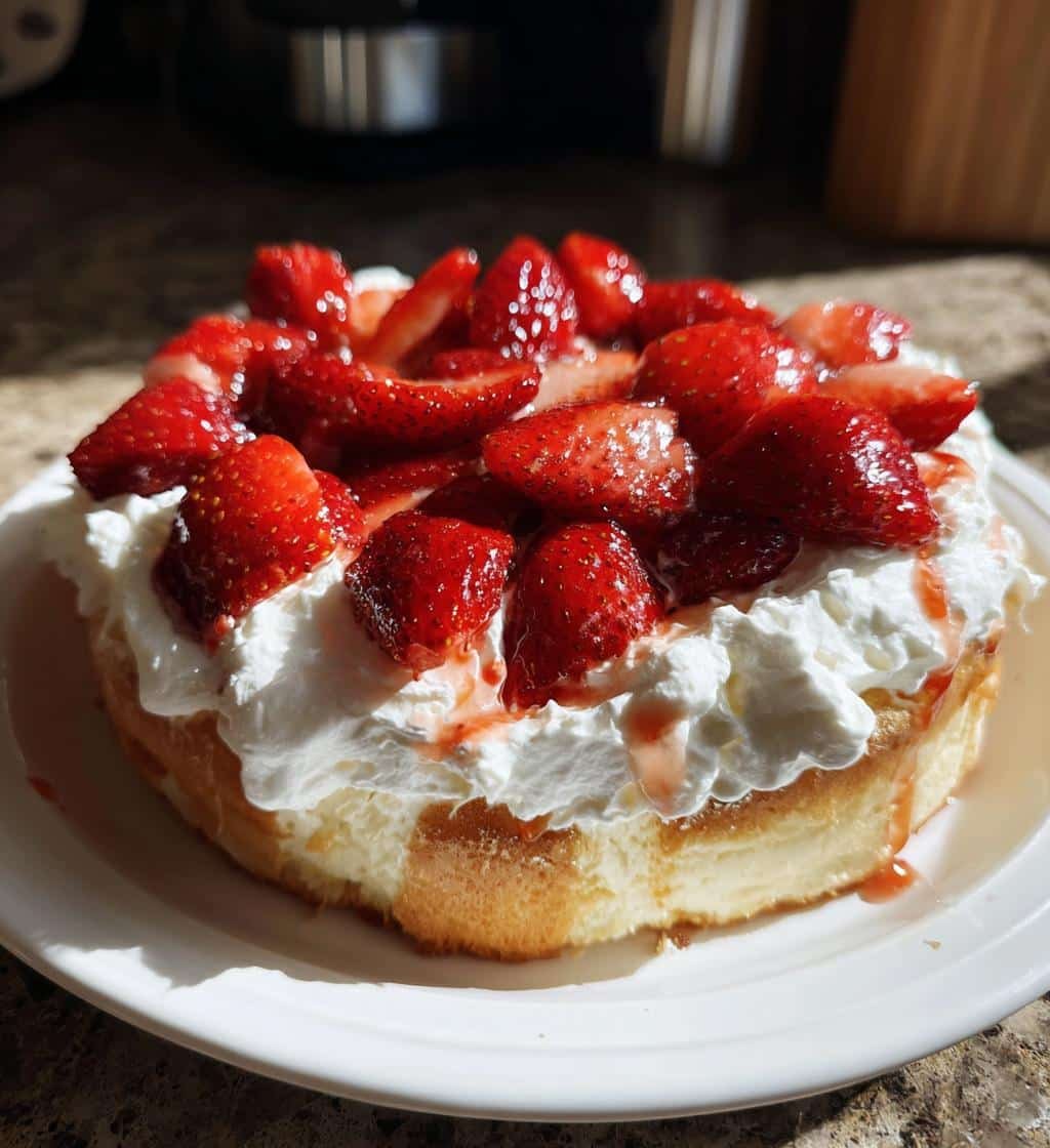 Air Fryer Strawberry Shortcake Pizza - detail 1