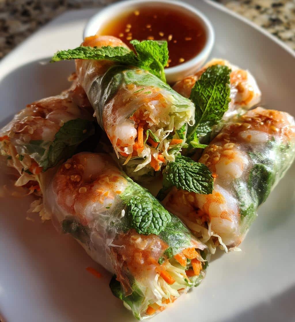 Air Fryer Summer Rolls Fresh