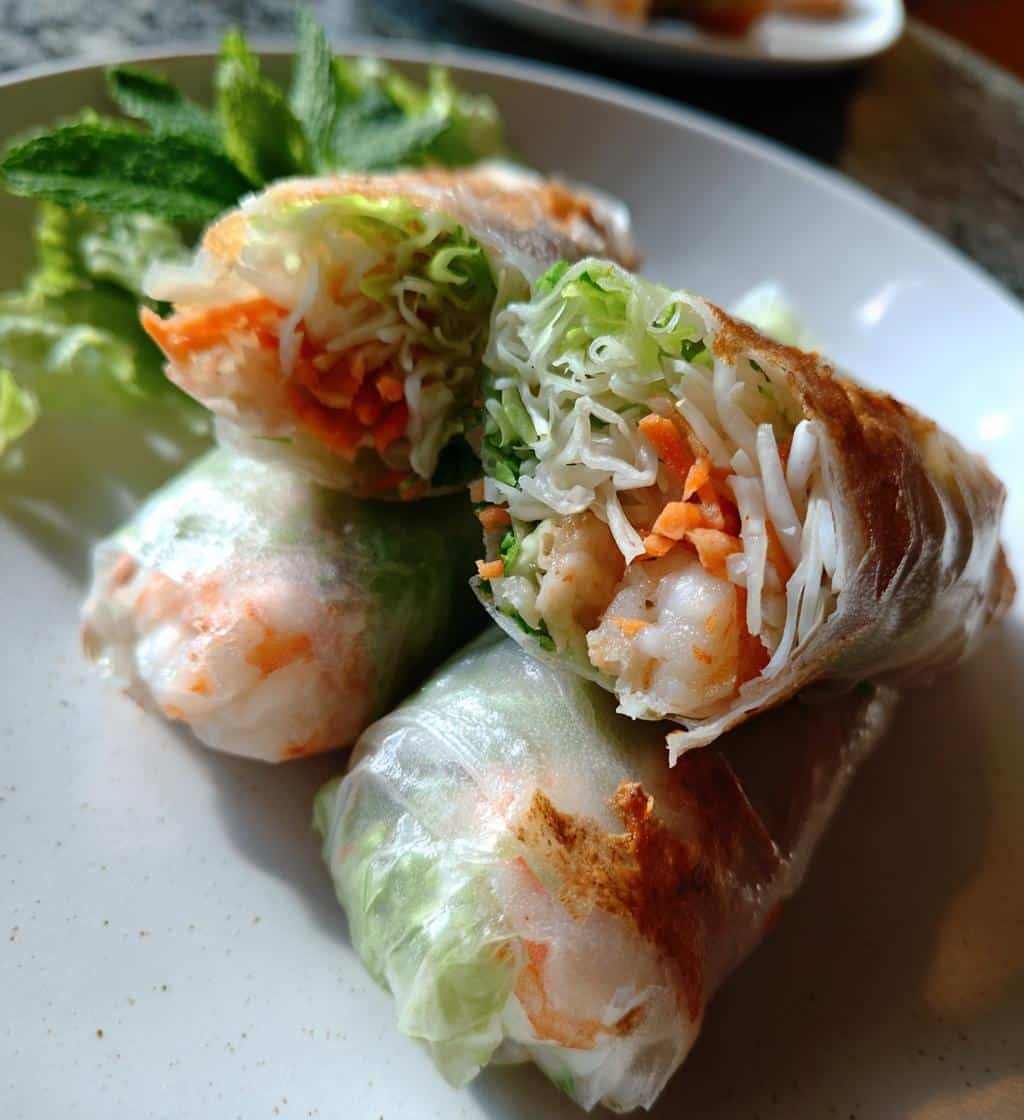 Air Fryer Summer Rolls Fresh