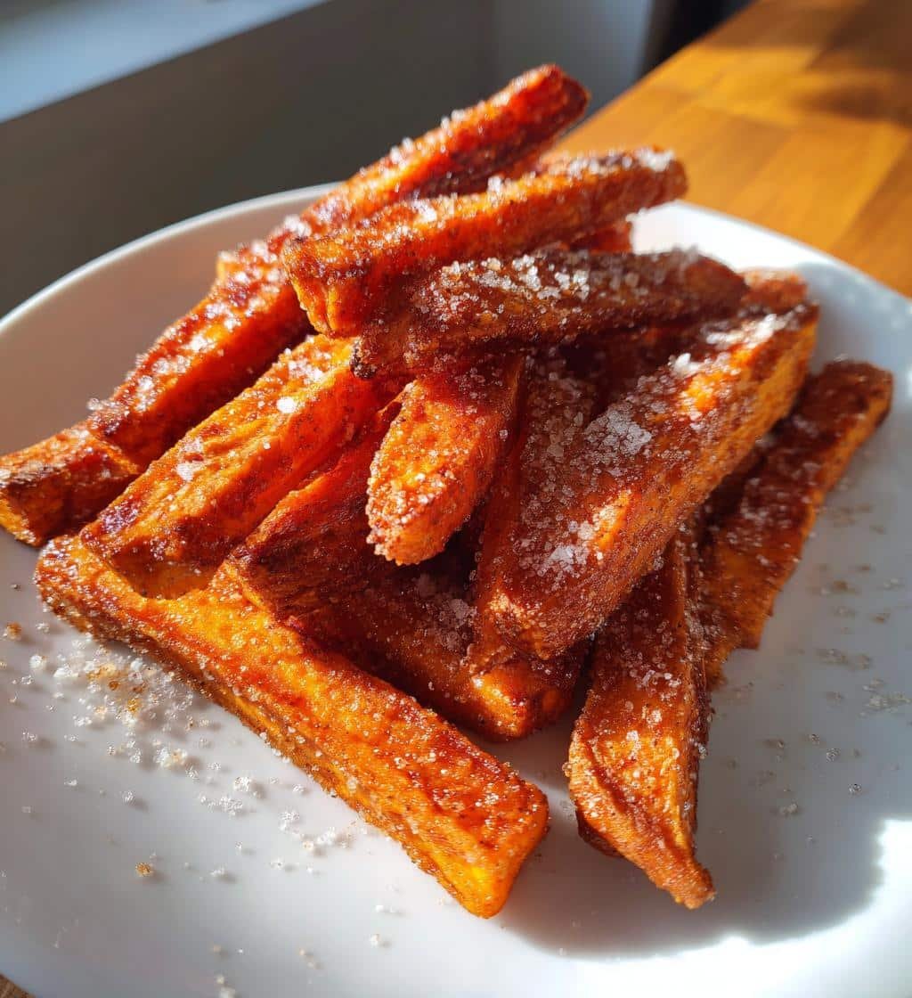 Air Fryer Sweet Potato Fries Cinnamon Sugar - detail 1