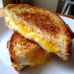 Air Fryer Swiss & Cheddar Grilled Cheese