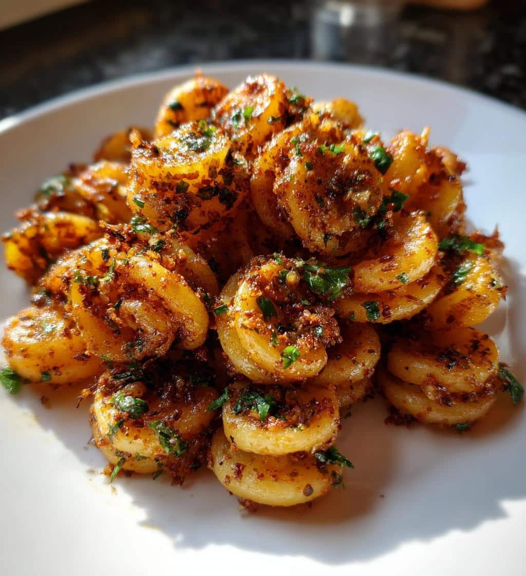 Crispy Air Fryer Tornado Potatoes with Irresistible Garlic Bliss 4 Air Fryer Tornado Potatoes with Garlic & Herbs - detail 1