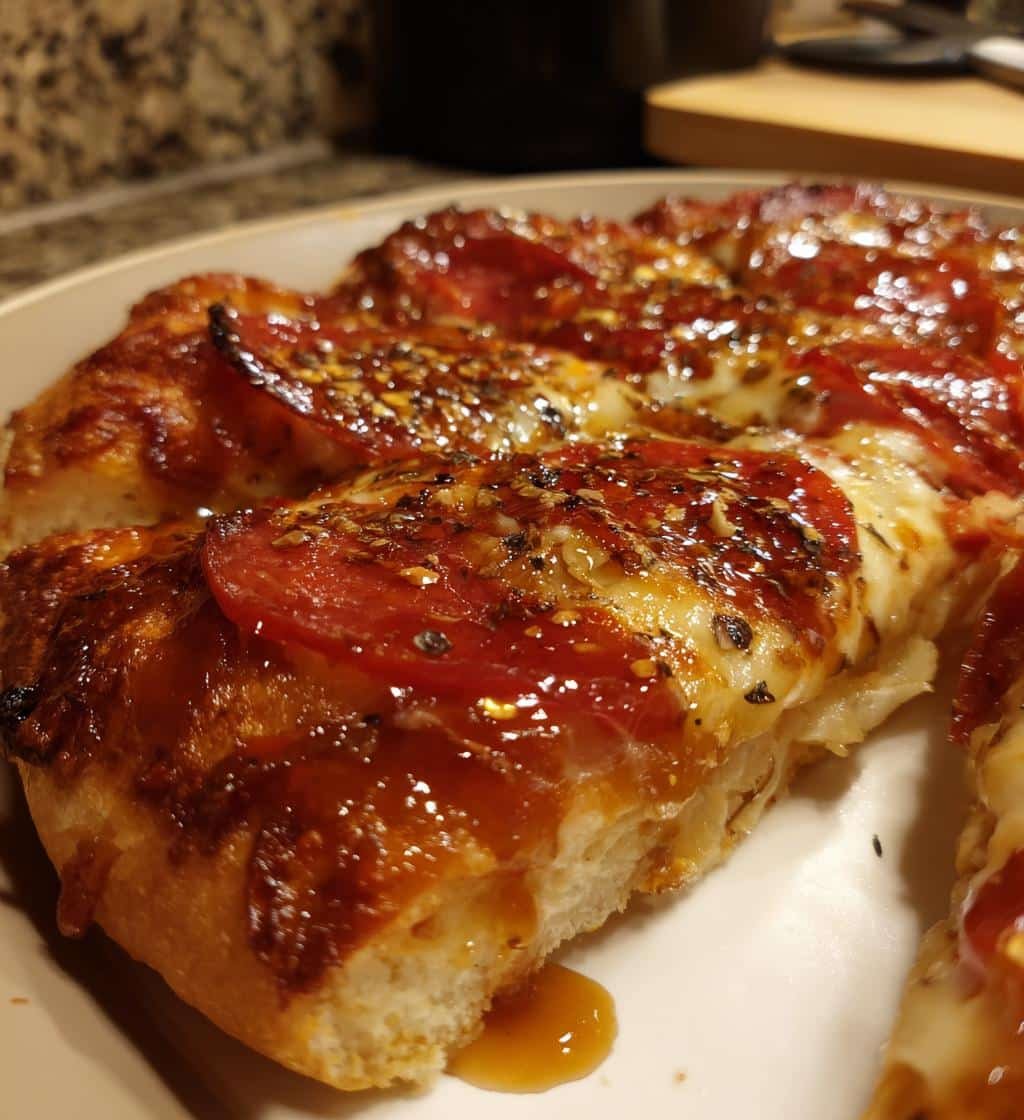 Air Fryer Truffle Honey Drizzle Pizza - detail 1
