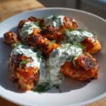 Air Fryer Tzatziki-Topped Greek Drumsticks