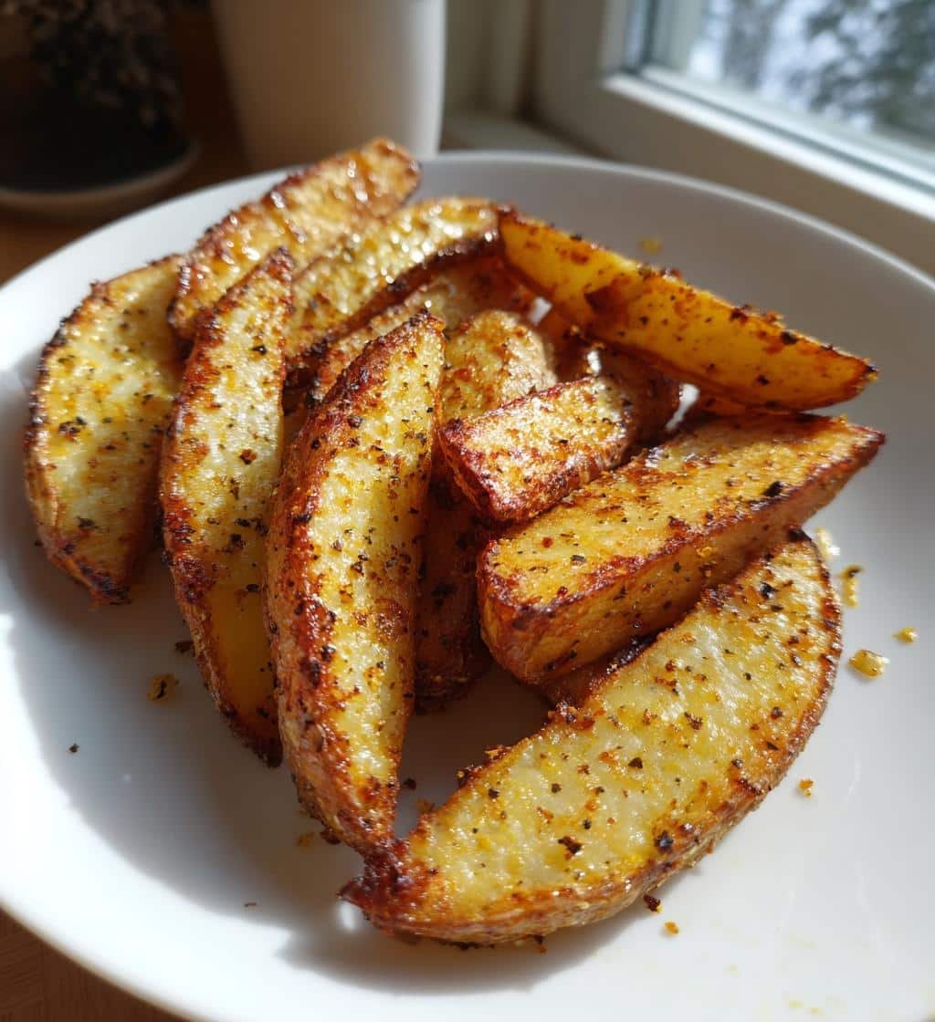 Air Fryer Viral TikTok-Inspired Parmesan Turmeric Wedges