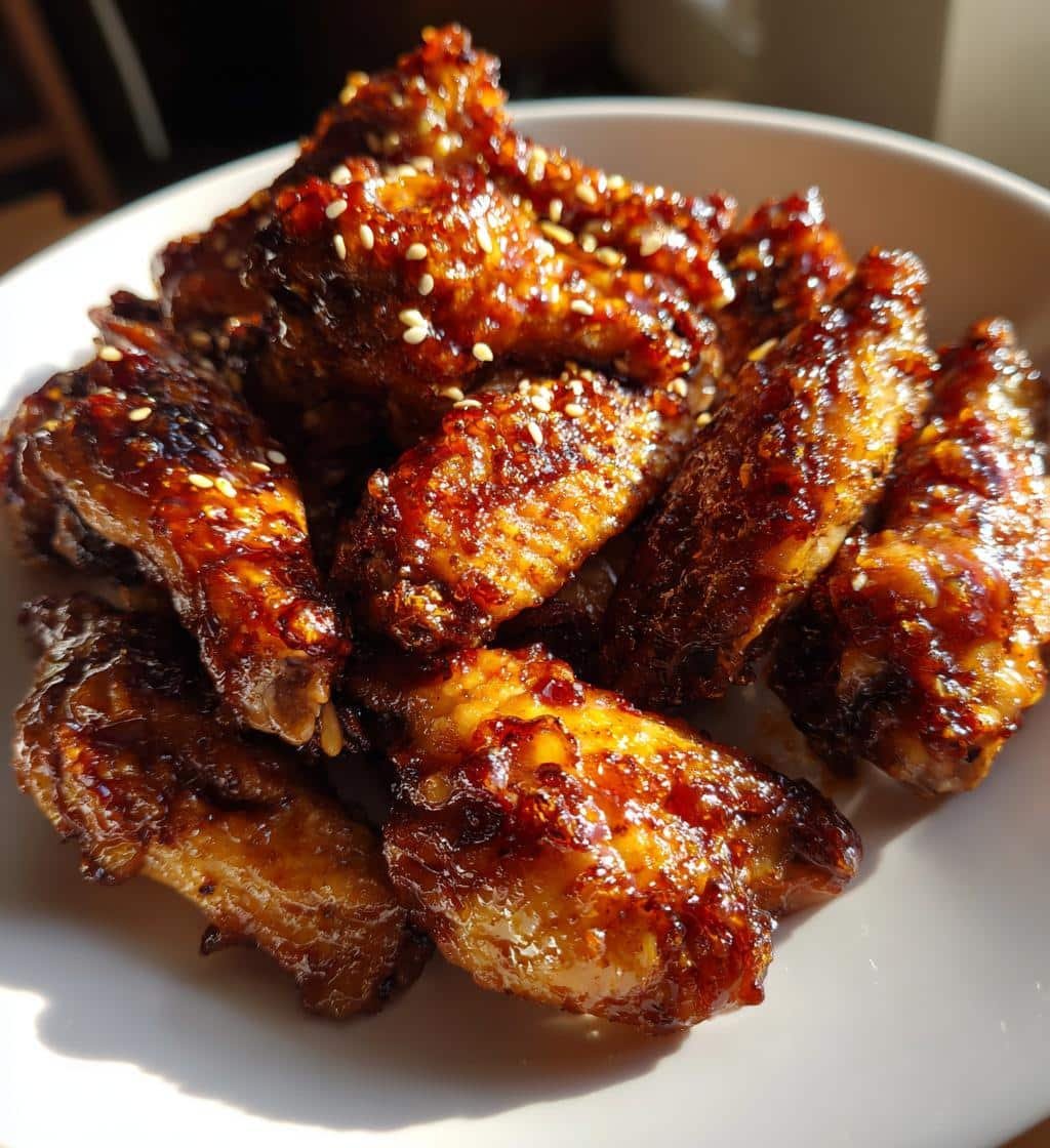 Asian BBQ Glaze Air Fryer Wings