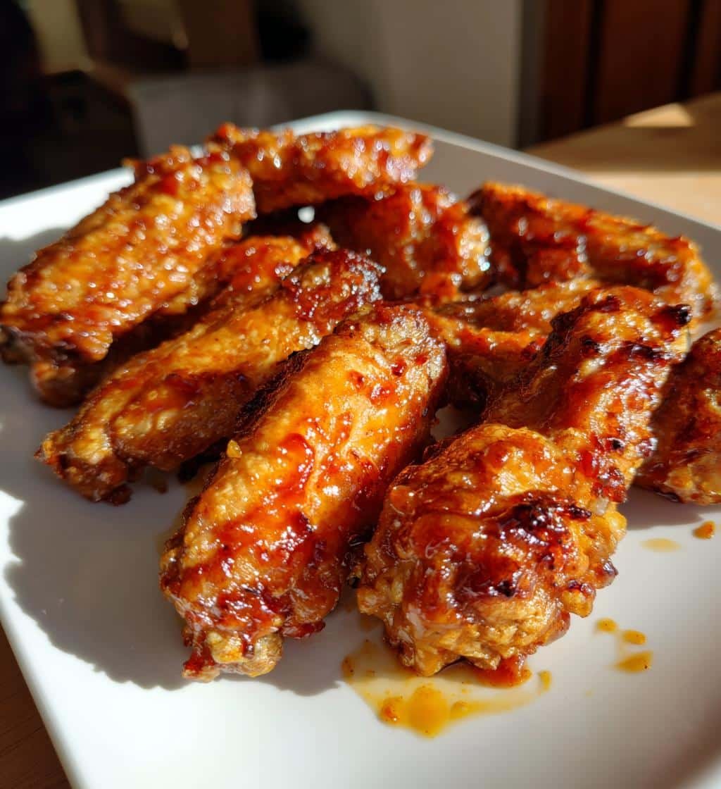 Irresistible 30-Minute BBQ Honey Bourbon Air Fryer Wings 4 BBQ Honey Bourbon Air Fryer Wings - detail 1