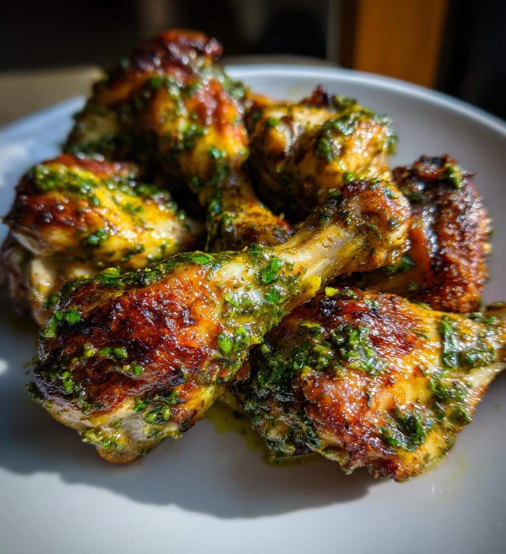 Basil Pesto Air Fryer Drumsticks - detail 1