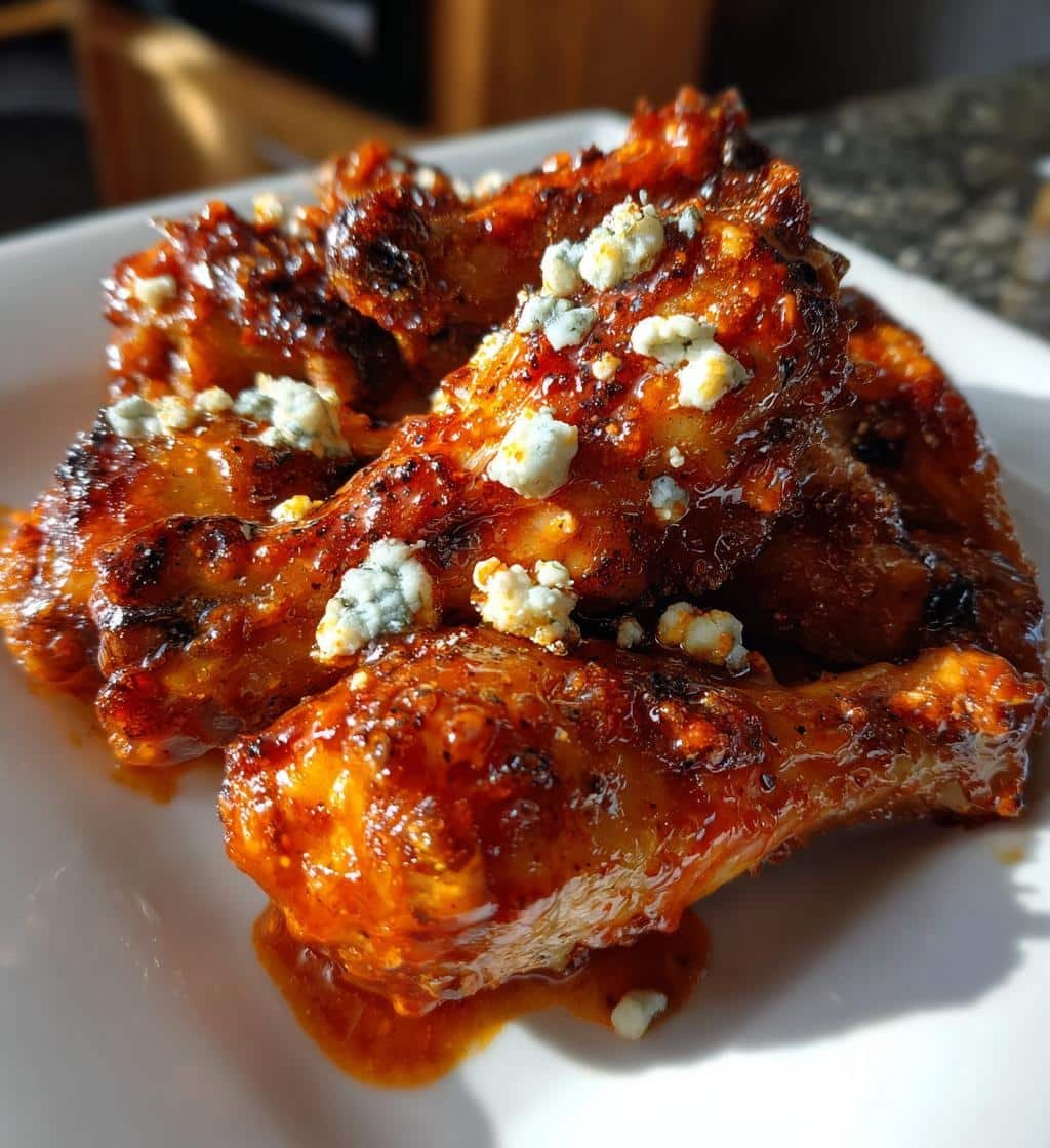 Blue Cheese Buffalo Air Fryer Drumsticks