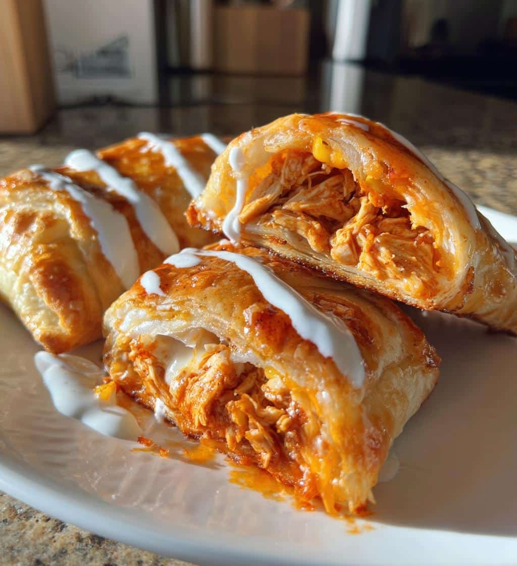 Buffalo Chicken Crescent Roll Bombs (Air Fryer) - detail 1