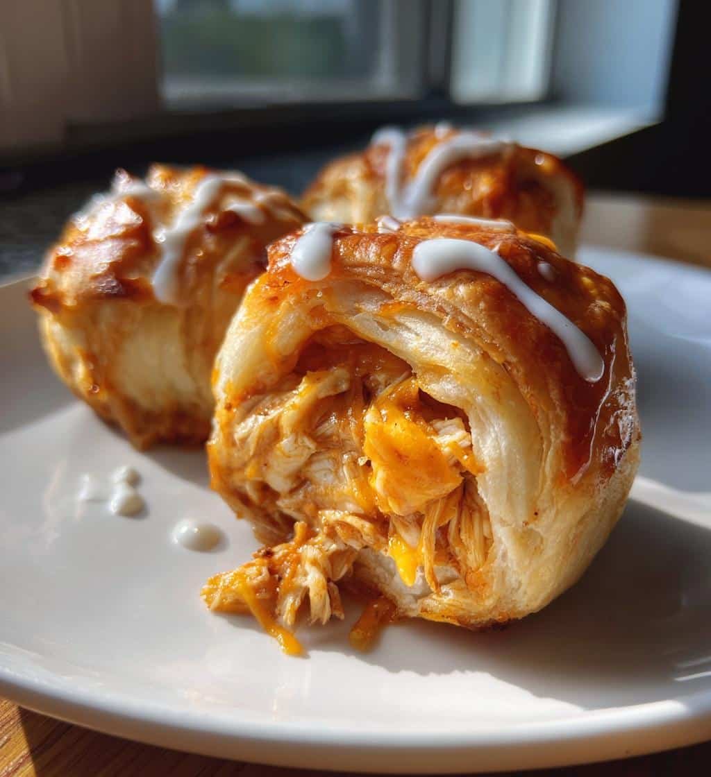 Buffalo Chicken Crescent Roll Bombs (Air Fryer)