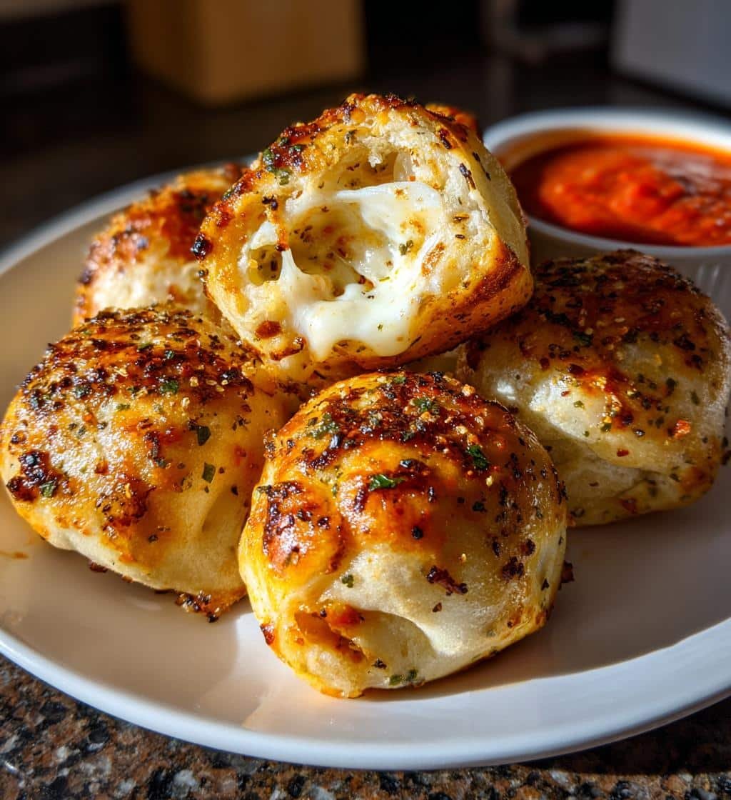 Cheesy Air Fryer Garlic Pizza Rolls - detail 1