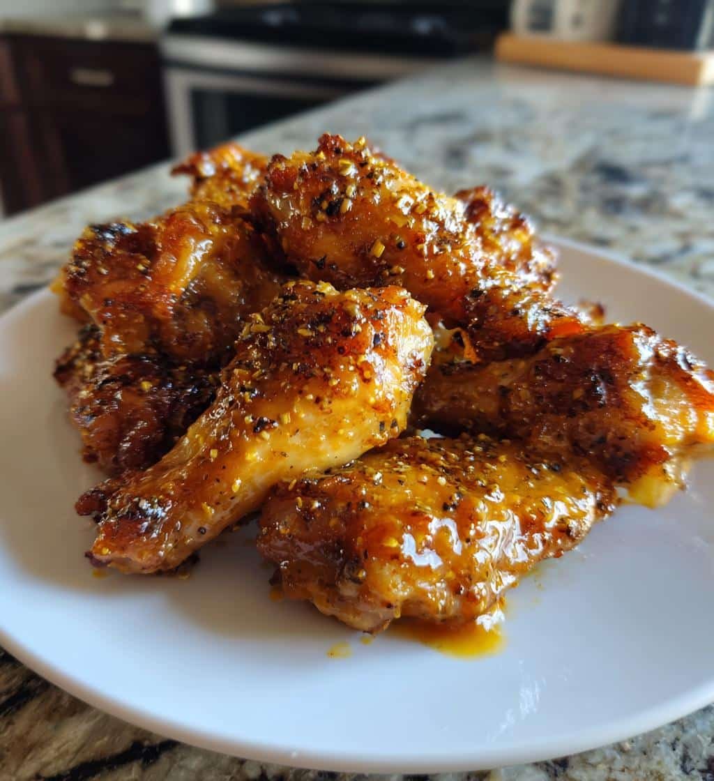 Crispy Honey Mustard Air Fryer Wings - detail 1