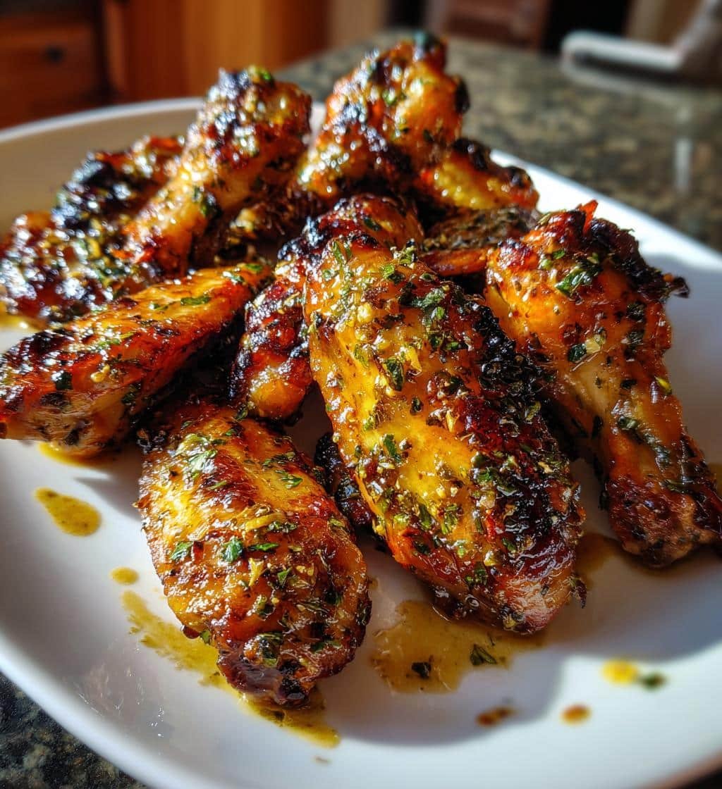 Crispy Lemon Herb Garlic Wings - detail 1