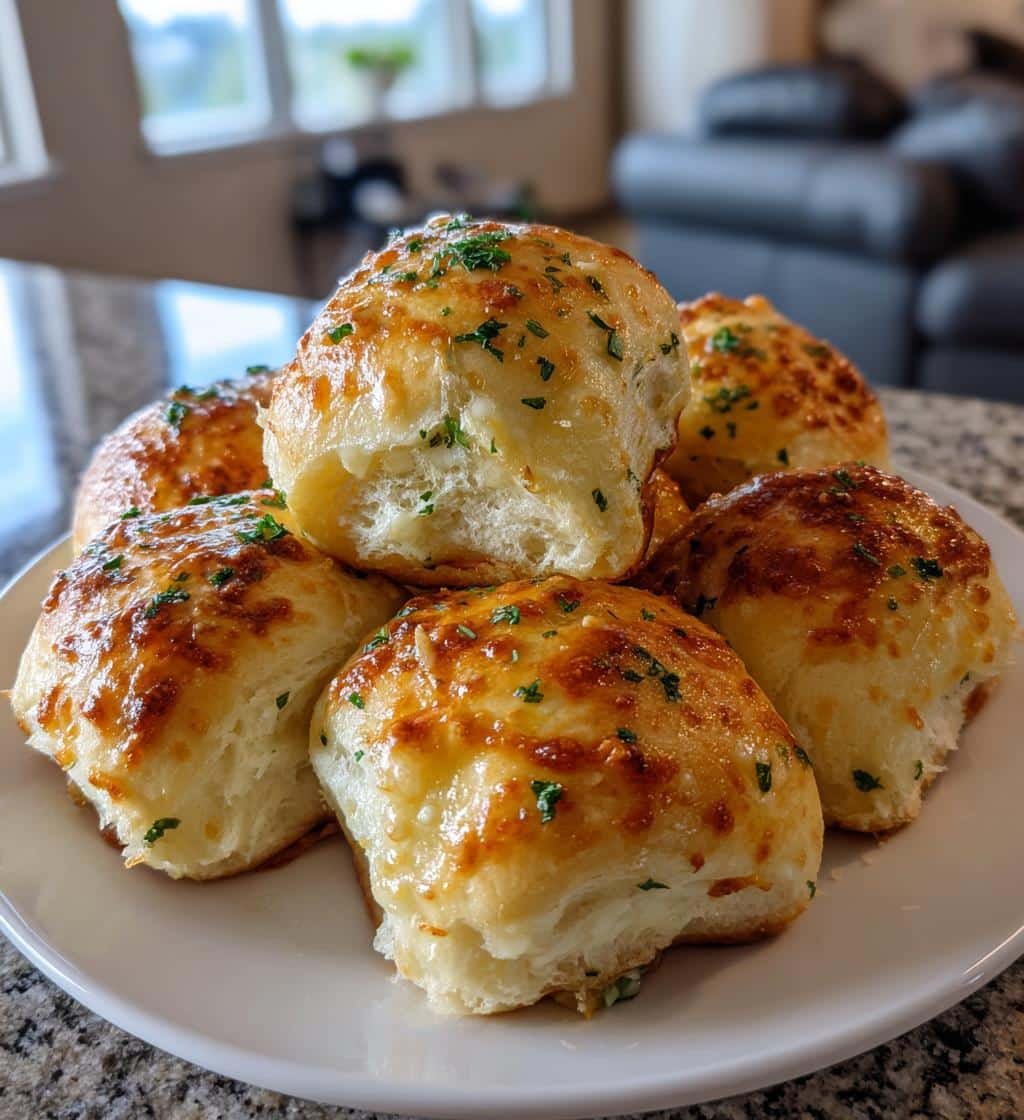 Easy Air Fryer Garlic Parmesan Dinner Rolls - detail 1
