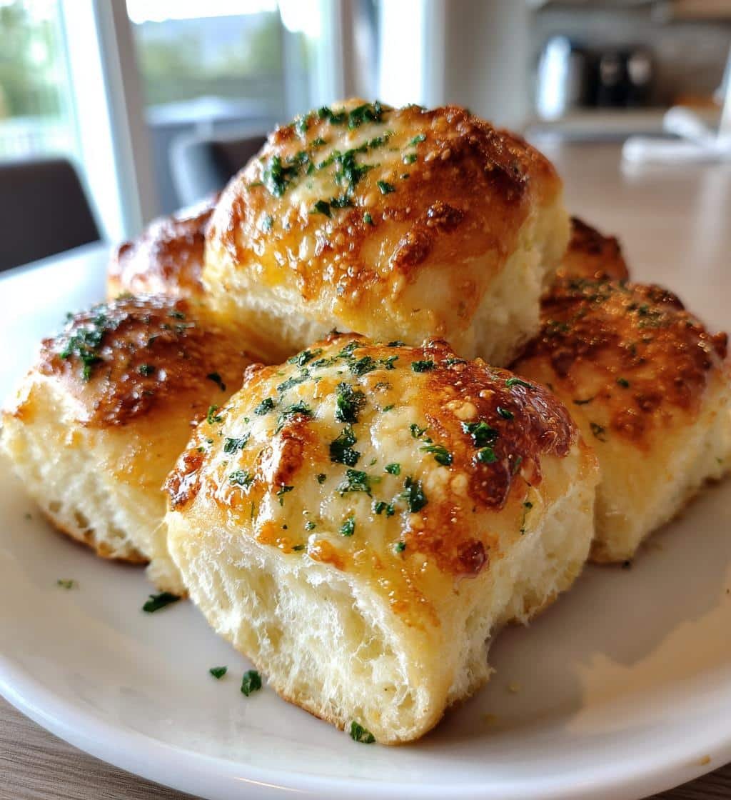 Easy Air Fryer Garlic Parmesan Dinner Rolls