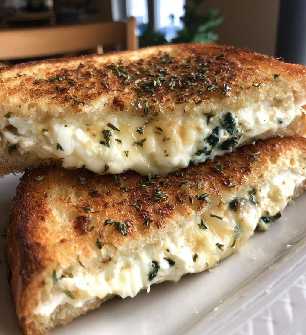 Easy Air Fryer Greek Grilled Cheese